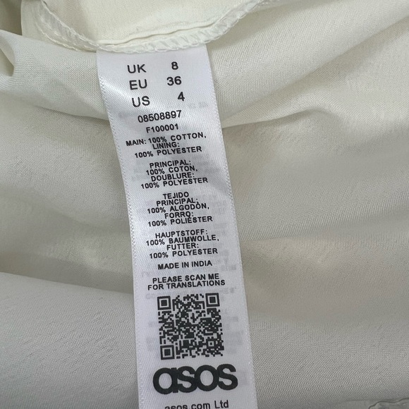 ASOS Design High Neck Shirred Waist Mini Dress NWT - Picture 8 of 8